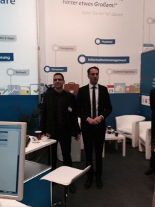 CeBIT 2015 - Jens Wenke IBM und Christian Fischer TecArt Erfurt